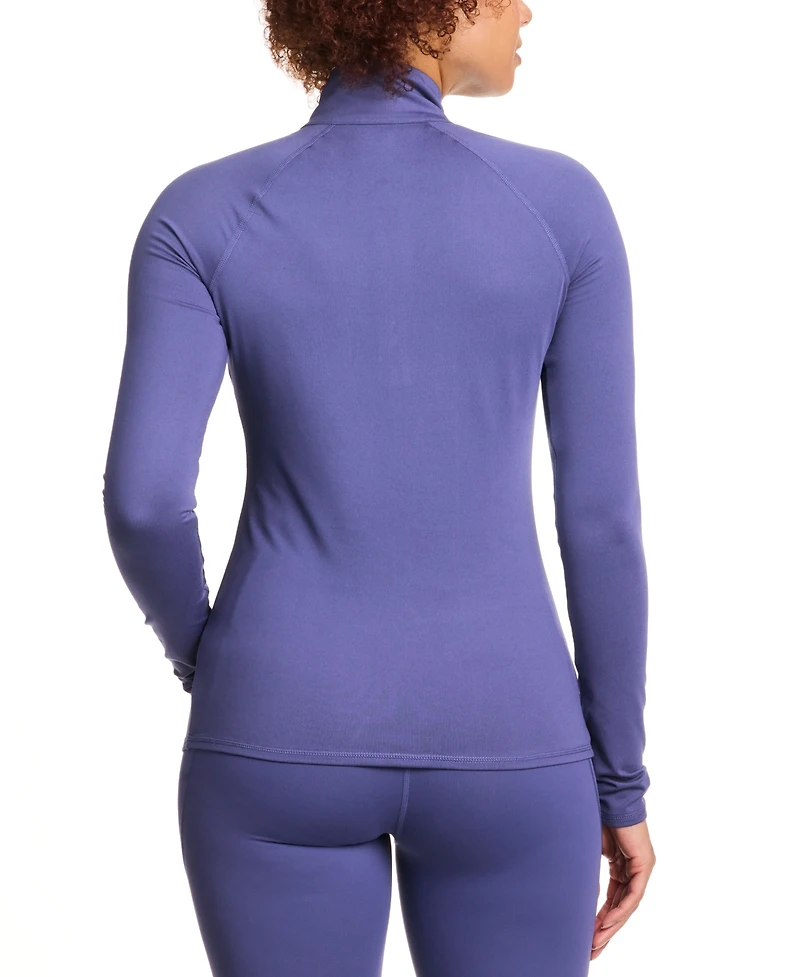 Reebok Women's Id Train Fitted Quarter-Zip Track Jacket