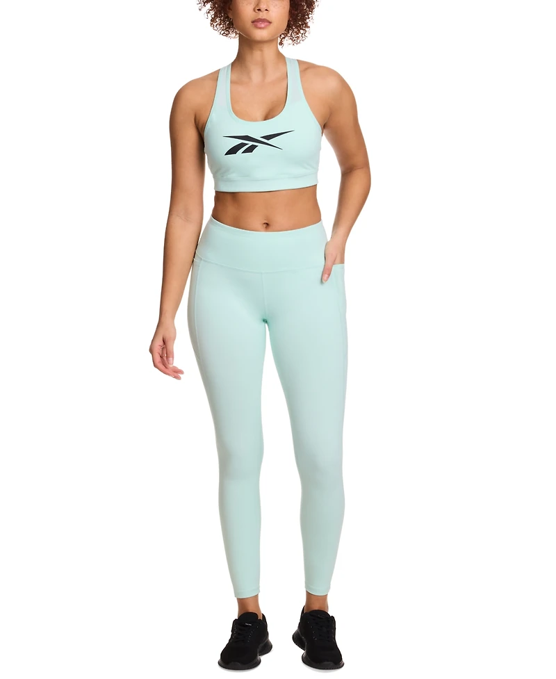 Reebok Women's Lux Pocket High-Rise Ankle Leggings