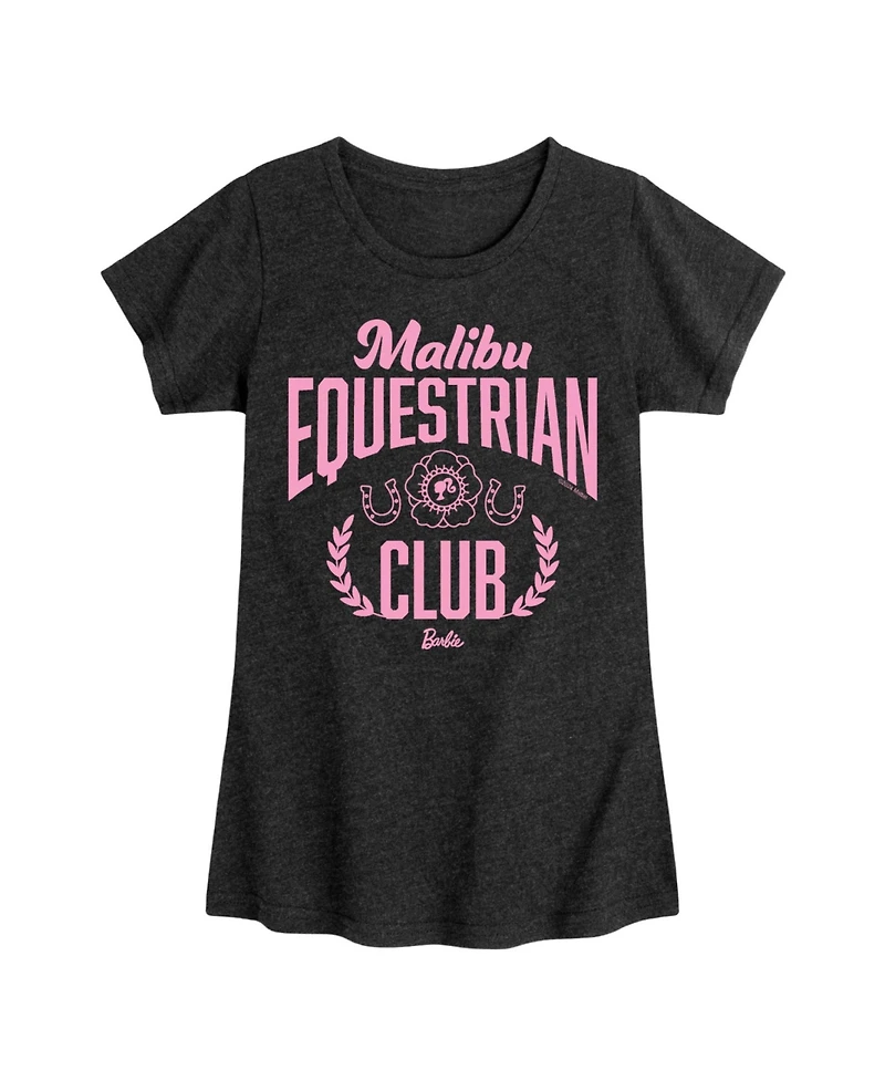 Barbie Big Girls Malibu Equestrian Club Graphic Short Sleeve T-Shirt
