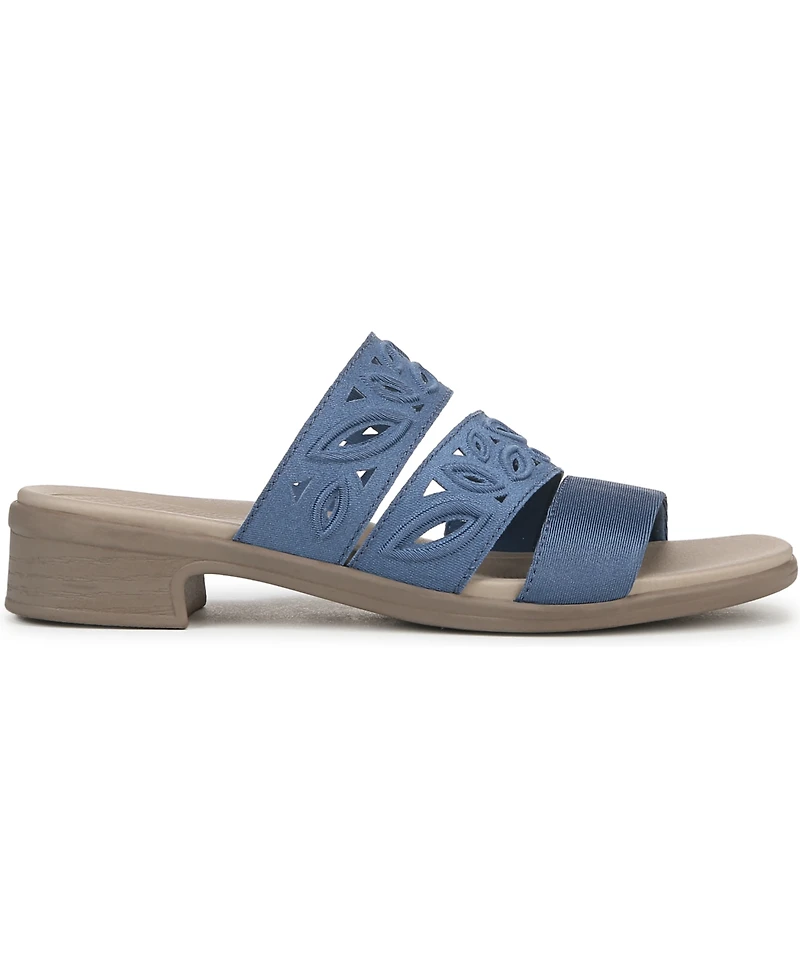 LifeStride Women's Poppy Washable Block Heel Slide Sandals