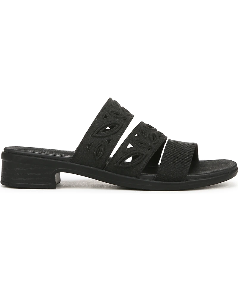 LifeStride Women's Poppy Washable Block Heel Slide Sandals