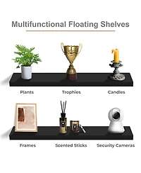 Sorbus Pack 47 x 9.25 Inch Wall Mounted Floating Shelves