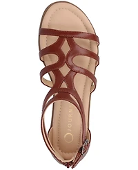 Journee Collection Women's Genneva Zipper Flat Sandals