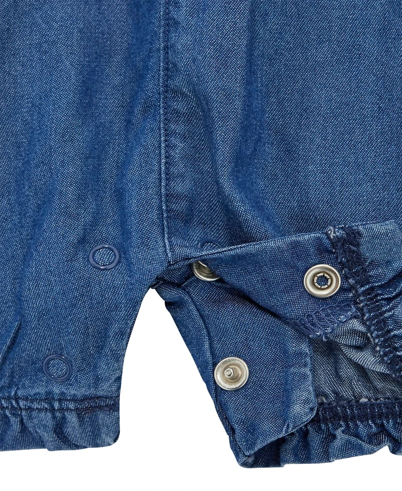 Guess Baby Boys Mixed Media Chambray Shortall