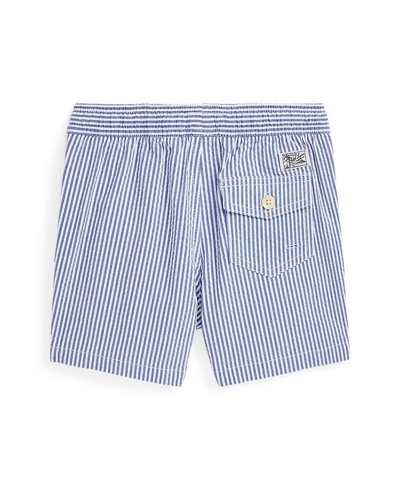 Polo Ralph Lauren Toddler and Little Boys Traveler Stretch Seersucker Swim Trunk
