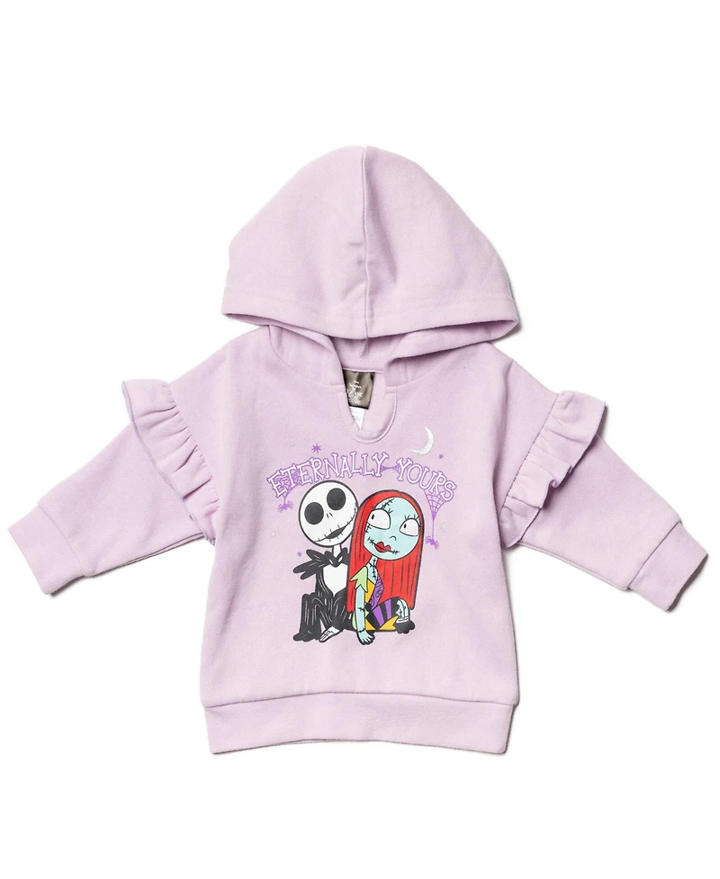 Nightmare Before Christmas Baby Boys Disney Fleece Pullover Hoodie Bodysuit and Pants 3 Piece Outfit Set
