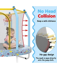 Streamdale 55-inch Trampoline for Kids Indoor & Outdoor Small Toddler Trampoline with Basketball Hoop