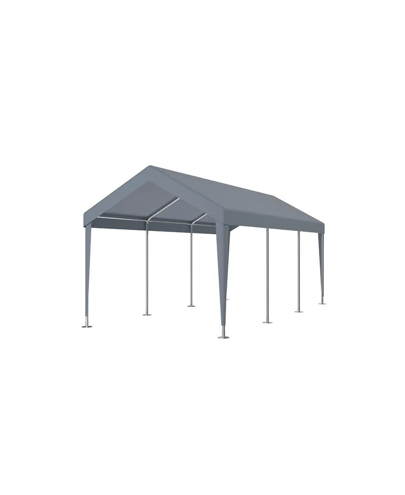 Streamdale 12' x 20' Portable Carport Heavy Duty Garage with Roll-up Doors and Ventilation