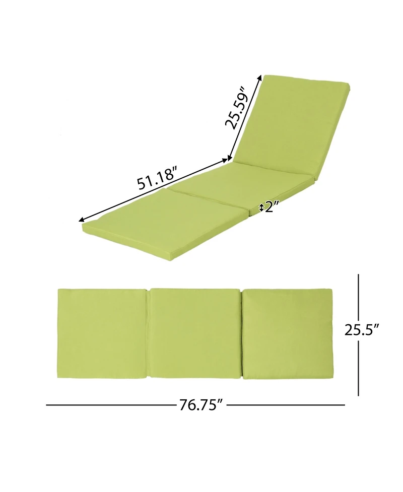 Outdoor Oasis Lounger Cushion Only: Waterproof and Secure for Endless Comfort