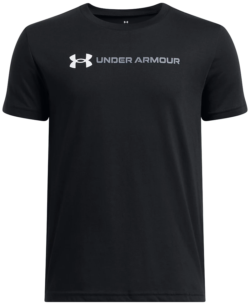 Under Armour Big Boys Logo Wordmark Graphic T-Shirt