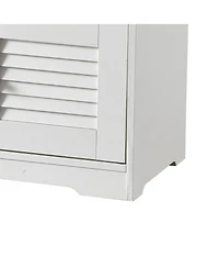 Streamdale 28" Shoe Storage Bench with Cushion and Adjustable Shelves
