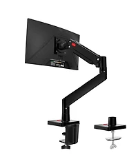 Z-edge MS05 Single Mount Stand Arm, Supports 22"- 40" monitors and 26 lbs, 360° Adjustable, standards 75x75mm/100x100mm, Clamp & Gromme
