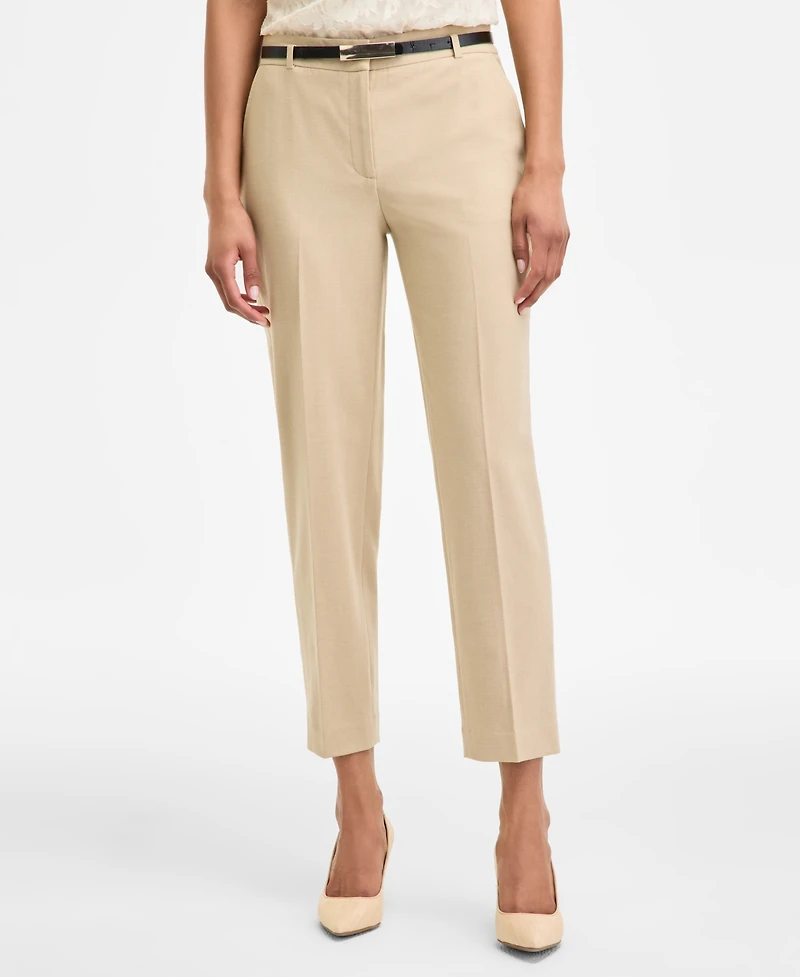 Anne Klein Women's Belted Straight-Leg Pants