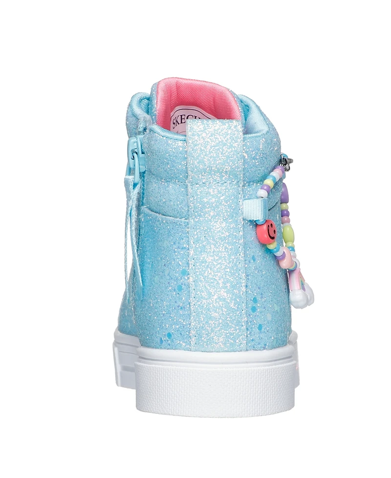 Skechers Little Girls Twinkle Toes: Sparks - Charm Bestie High-Top Light-Up Casual Sneakers from Finish Line