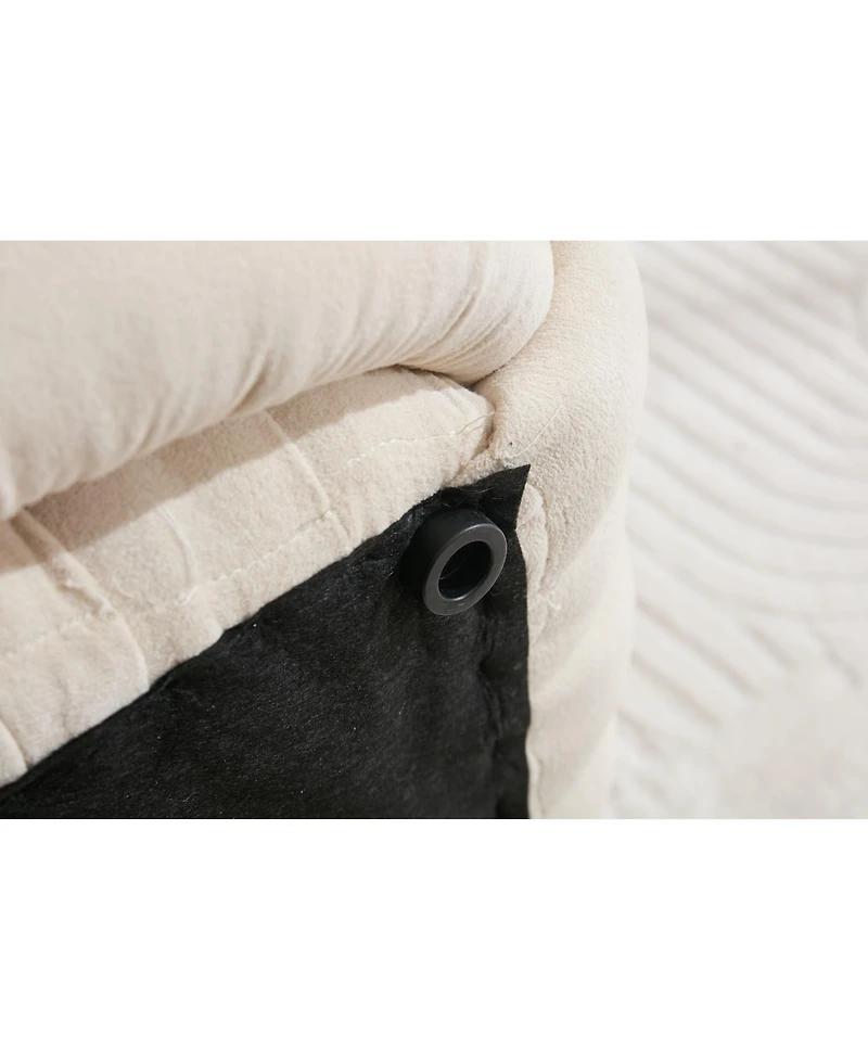 Streamdale Modern Knot Design Ottoman Stylish and Comfortable