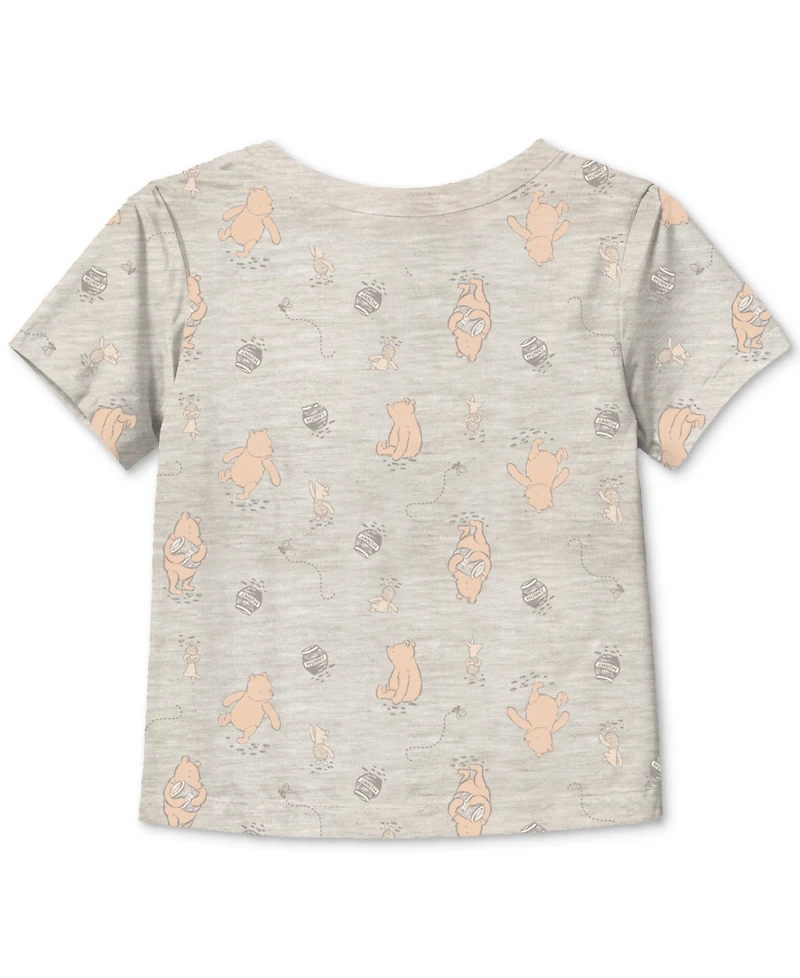 Disney Baby Winnie-the-Pooh T-Shirt & Shortall, 2 Piece Set