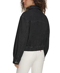 Levi's Women's Western Zip-Front Denim Bomber Jacket