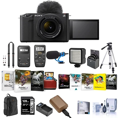 Sony Sony Zv-E1 Full Frame Mirrorless Vlog Camera with Fe 28-60mm Lens, Black