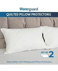 Waterguard Quilted Waterproof and Hypoallergenic Pillow Covers - Standard Size