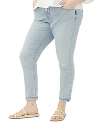 Silver Jeans Co. Plus Size Girlfriend Mid Rise Skinny Leg Jeans