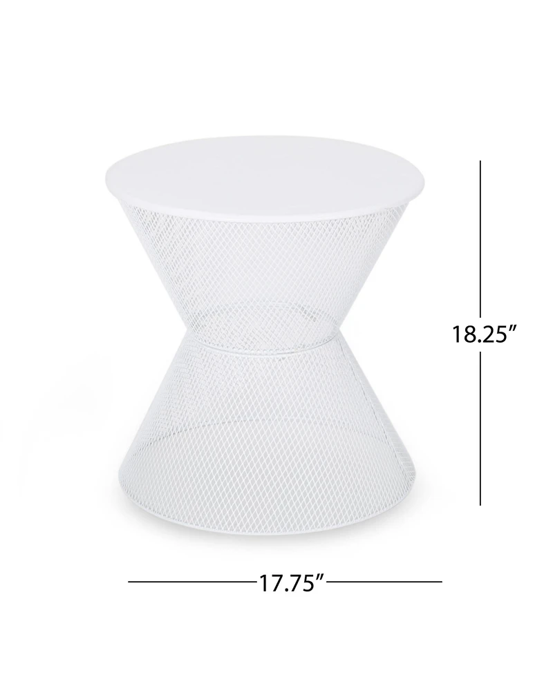 Streamdale Stylish Mesh Breeze Side Table Perfect Summer Companion for Relaxation