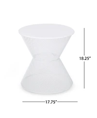 Streamdale Stylish Mesh Breeze Side Table Perfect Summer Companion for Relaxation