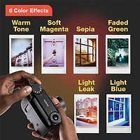 Fujifilm Instax Mini 99 Instant Film Camera, Matte Black, Bundle with 2x Instant Daylight Film Pack and Slinger Photo Album