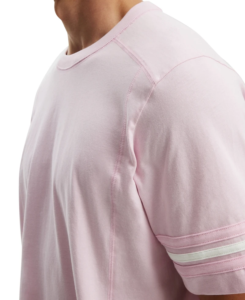 Cotton On Men's Cropped Fit Panel T-Shirt