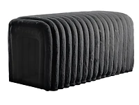 Streamdale Ottoman Storage Bench Pet Supplies Corduroy Bench Cat's nest to hide For the Living Room, Entryway and Bedroom,Black