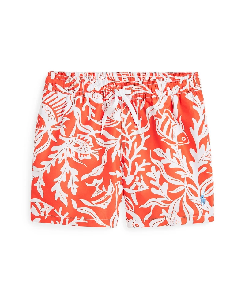 Polo Ralph Lauren Toddler and Little Boys Traveler Polo Bear Swim Trunk