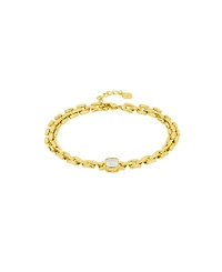 And Now This Cubic Zirconia Watch Band Link Bracelet