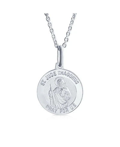 Bling Jewelry Saint Jude Thaddeus Pendant Necklace Sterling Silver Religious Medal