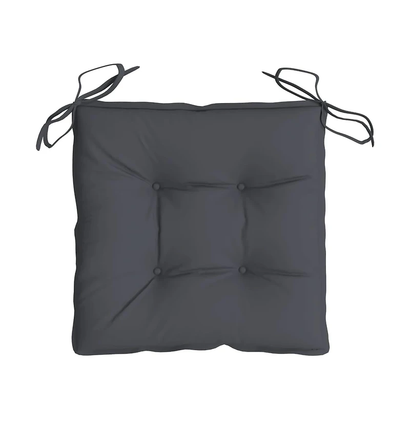Chair Cushions pcs Anthracite 19.7"x19.7"x2.8" Oxford Fabric