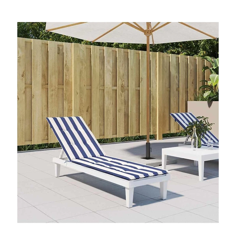 Deck Chair Cushion Blue&White Stripe Oxford Fabric
