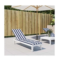 Deck Chair Cushion Blue&White Stripe Oxford Fabric
