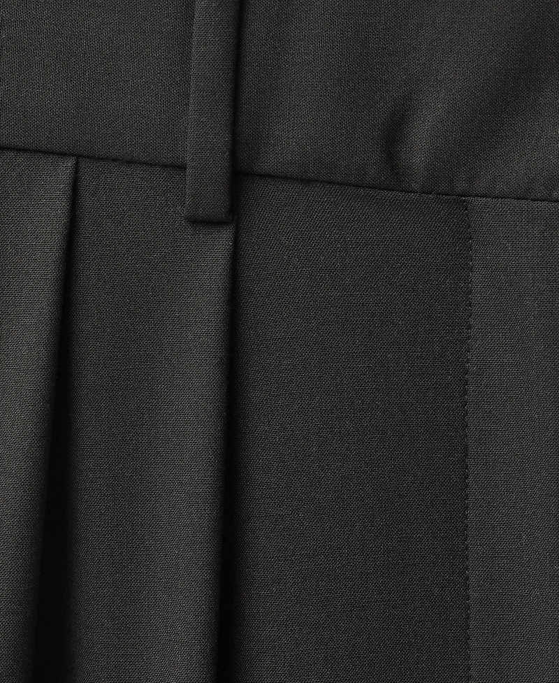 Mango Women's Wide Leg Wool Blend Suit Trousers