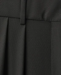 Mango Women's Wide Leg Wool Blend Suit Trousers