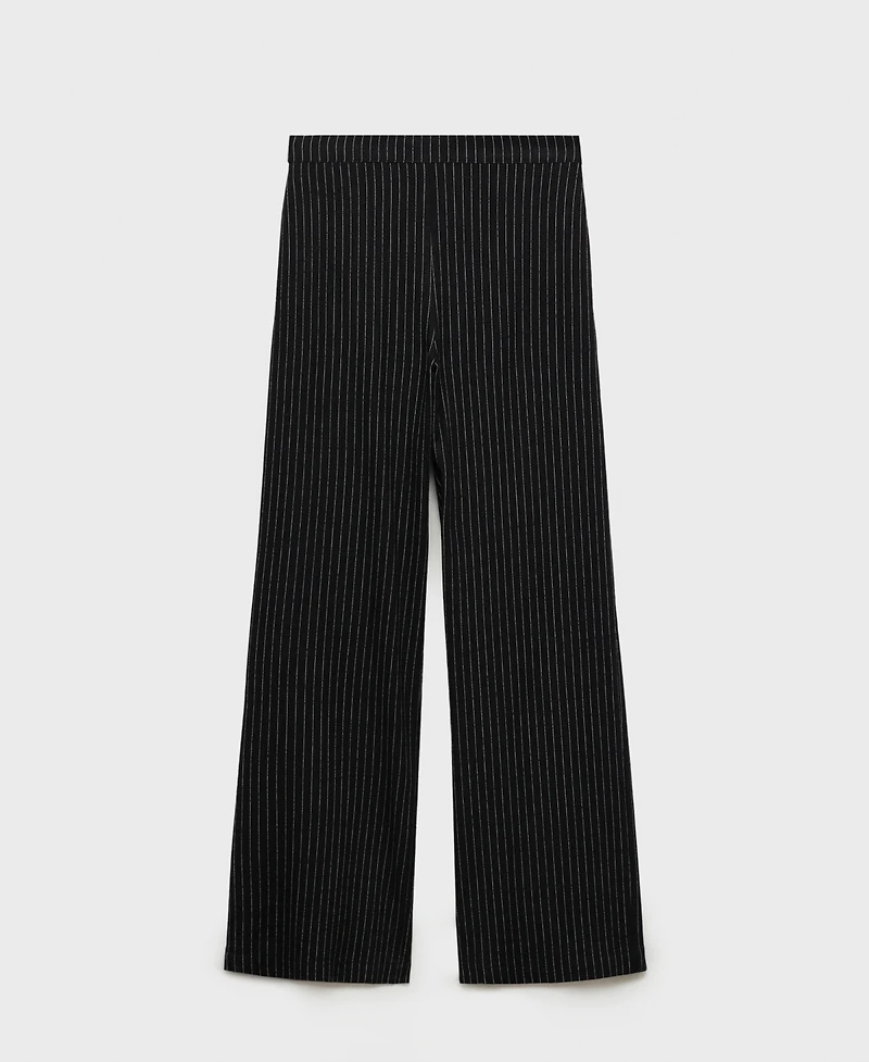 Mango Women's Straight Striped Trousers