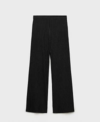 Mango Women's Straight Striped Trousers