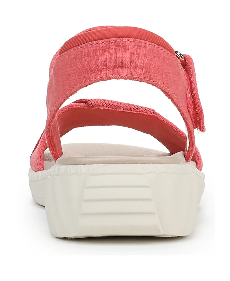 LifeStride Women's Lane Washable Open Round Toe Strappy Sandals