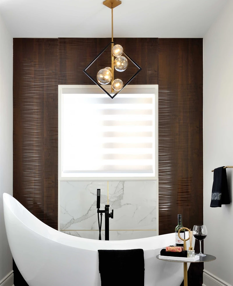 Dainolite 20.50" Metal Glasgow 5 Light Pendant