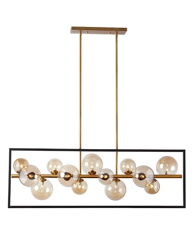 Dainolite 14" Metal Glasgow 13 Light Pendant
