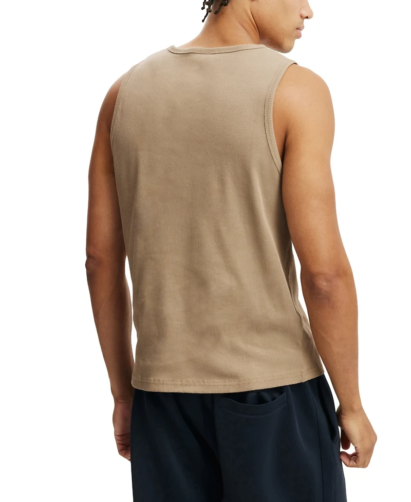 Cotton On Men's Rib Tank Top
