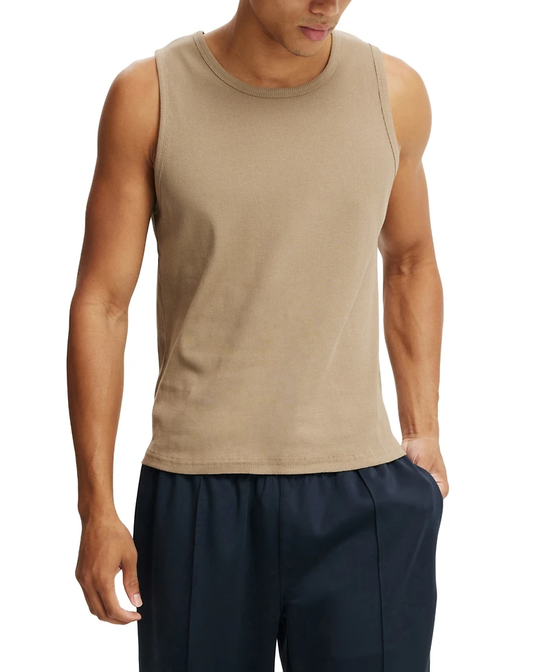 Cotton On Men's Rib Tank Top