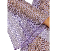 Becca Women's Golden Crochet Ring-Front Cover-Up