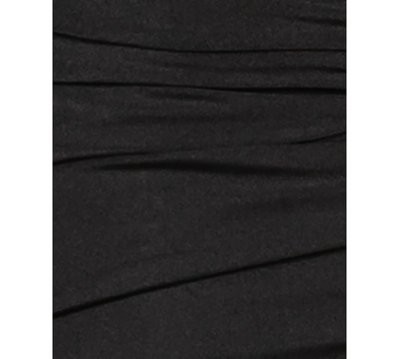 B Darlin Juniors' Ruched One-Shoulder Midi Dress