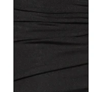 B Darlin Juniors' Ruched One-Shoulder Midi Dress