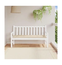 Garden Bench Cushion Beige 59.1"x19.7"x2.8" Oxford Fabric