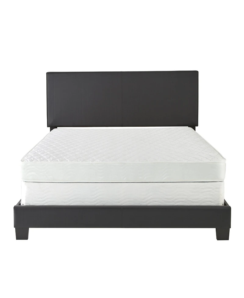 Florence Leatherette Upholstered Platform Bed Frame with Adjustable Headboard - Boyd Sleep