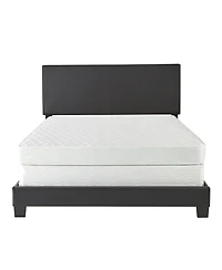 Florence Leatherette Upholstered Platform Bed Frame with Adjustable Headboard - Boyd Sleep